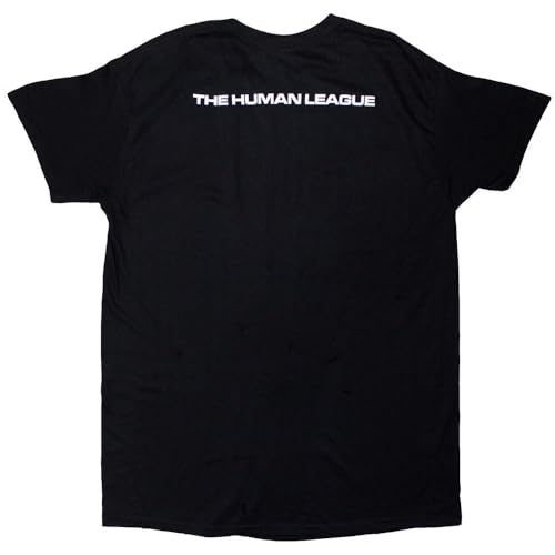 T-shirt The Human League Soundtrack to A Generation XXL noir en coton pour fan de synthpop