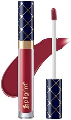 Pilgrim Oh So Crème! Premium Matte Liquid Lipstick | Most Lightweight & Transfer-proof Lipstick | Highly Pigmented & Long-Lasting | 3.5ml (Belle Pink-21)