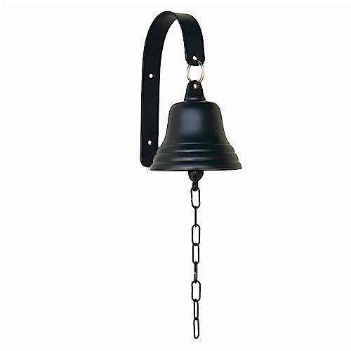 Assorted Collections Cloches élégantes et Solides pour Les Maisons et Les Pubs – Cloches en Fonte et Aluminium conçues pour Une Installation Facile (Noir)
