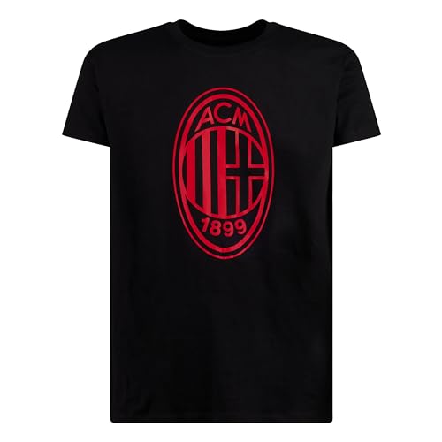 ACM Official Product AC Milan T-shirt Big Crest, Adulto