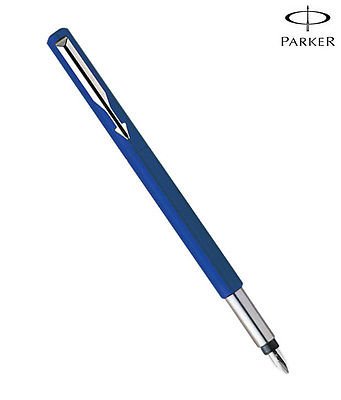 Parker Vector Mettalix Fountain Pen (Blue) with Quick Ink Bottle