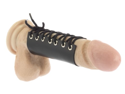 Rimba Bondage Play Gaine pénis à lacets pour homme Noir One Size