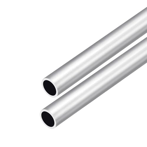 DMiotech 2pz (12mm OD x 10mm ID) Tubo Tondo in Alluminio 6063 Lunghezza 300mm Tubazione Industriale per Costruzione di Telai Macchinari Progetti Fai Da Te