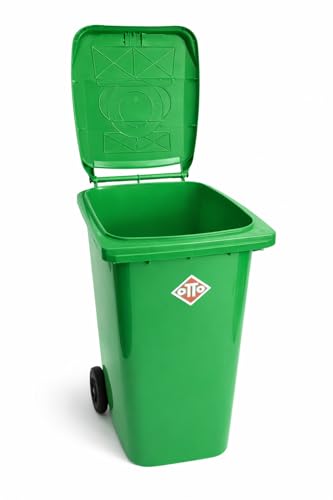 Image of OTTO Plastic Manual-Lift Garbage Waste Dustbin with Wheels 240 Ltr Assorted