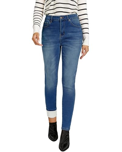 GRAPENT Womens Clothes Trendy Women Winter Clothes Pantalones De Mujer Cintura Alta Cute Winter Outfits for Womens Pants Casual Color Classic Blue Size M Medium Size 8 10
