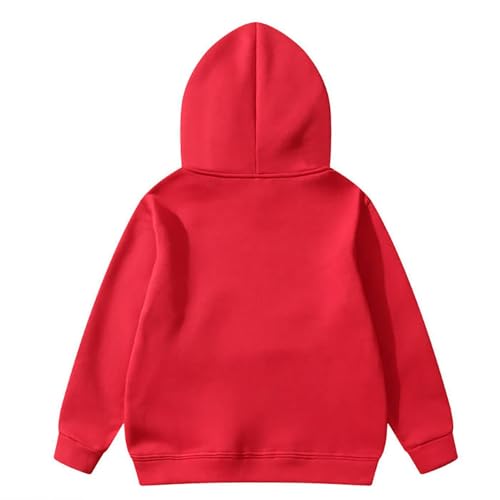 Kids Boys Girls Hoodie Sweatshirt Christmas Print Long Sleeve Kangaroo Pocket Fleece Pullover Toddler Graphic Shirt2