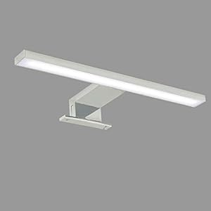 Briloner Leuchten – Lampe miroir LED, lampe miroir chromée, 500 lumens, 4.000 Kelvin, IP44