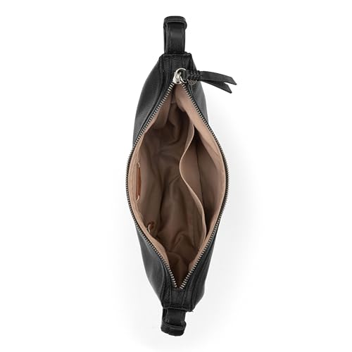 Image of The Sak Tess Crescent Shoulder Bag - Premium Women's Handbag for Everyday & Travel - Adjustable Strap with Zipper Closure