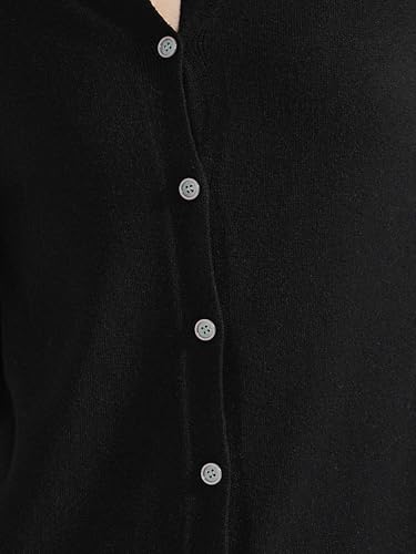 Image of Allegra K Women's Lightweight Button Cardigan Crewneck Long Sleeve Sweaters