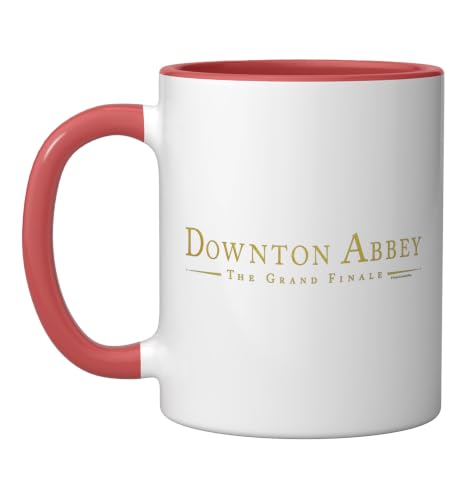 Downton Abbey: The Grand Finale Gold Logo Ceramic Mug, Red/White, 11oz