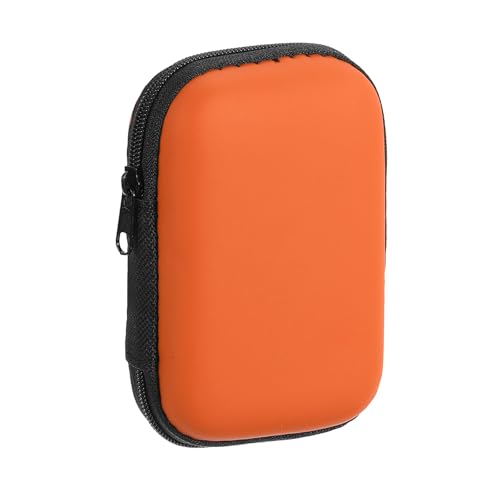 sourcing map Earbuds Cases, Wired Earphone Case Holder, EVA Ear Buds Case Zipper Organizer Small with Mesh Pocket for USB Cable, Earphones, Orange sourcing map Earbuds Cases, Wired Earphone Case Holder, EVA Ear Buds Case Zipper Organizer Small with Mesh Pocket for USB Cable, Earphones, Orange