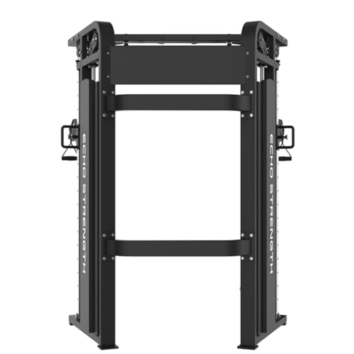Image of Commercial Functional Trainer Cable Machine, Multifunctional Cable Crossover Exercise Machine, All in One Home Gym System, Workout Weight Machine for Strength Training, Compact Fitness Equipment Set