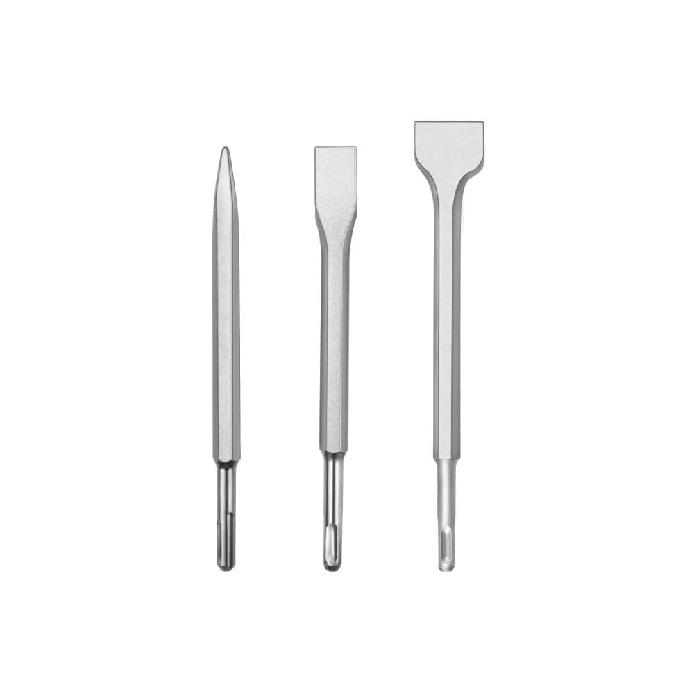 Kit 3 cinceles SDS Plus cincel plano broca para taladro martillo demoledor