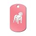 Dogue de Bordeaux Engraved Keychain/GI Tag Mister Petlife bordeauxdog Pink