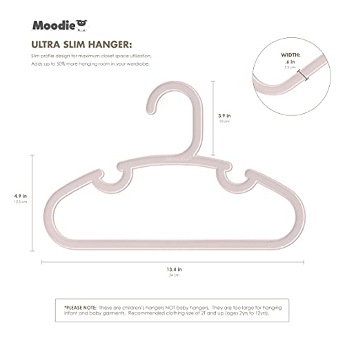 Recycled Plastic Kids Hangers | 13.5" Heavy Duty Big Kids Plastic Hangers | Bulk Pack Childrens Hangers Plastic, Large Toddler Hangers For Clothes | Child Size (2 - 12Yrs | 25 Pack, Pinks) #TOP3