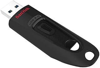 SanDisk 64GB Ultra USB Flash Drive USB 3.0 Up to 130 MB/s Read, Black, (Pack of 1)