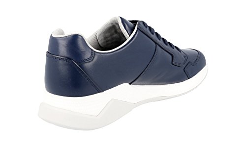 Prada Men's 4E2807 Blue Leather Sneaker Us 7 / Eu 6 (40) #TOP4