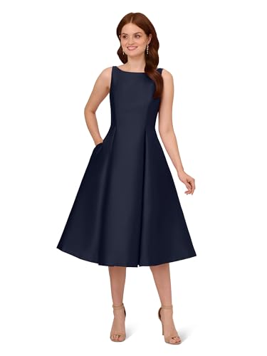 Adrianna Papell Women's Sleeveless Tea Length Dress