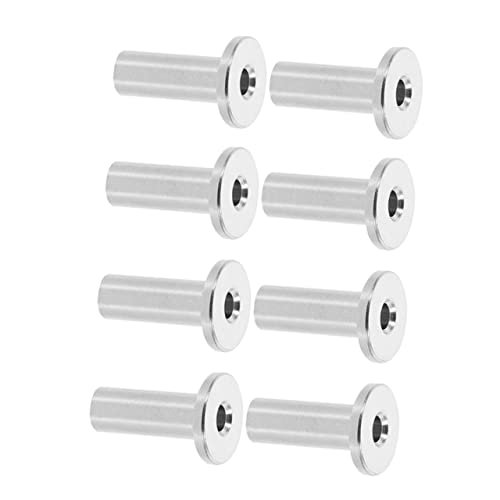 HOLIDYOYO DIY Wire Rope Protector Sleeves 8 Pcs Stainless Steel for Cable Railing Kit