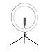 Produktbild Aomili Led-ringlicht selfie licht 3 Lichtmodi 10 Helligkeitsstufen Selfie Stick Ringleuchte,Handyhalterung stativ für YouTube TikTok Vlog- Videoaufnahmen/Live-Stream/Makeup/Fotografie (6 Zoll)