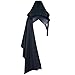 Mens Fashion Black Retro Hooded Shawl Halloween Costumes Accessories for Men (S)