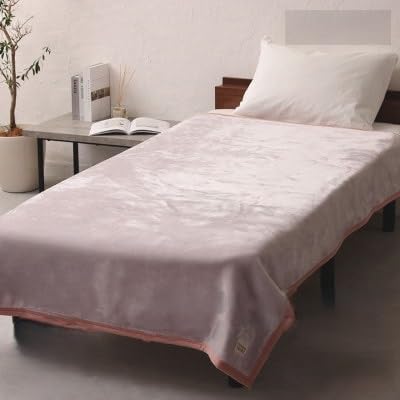 (アクリル毛布 吸湿発熱 シングルサイズ ラベンダー×ローズ)140×200cm 大阪府忠岡町産