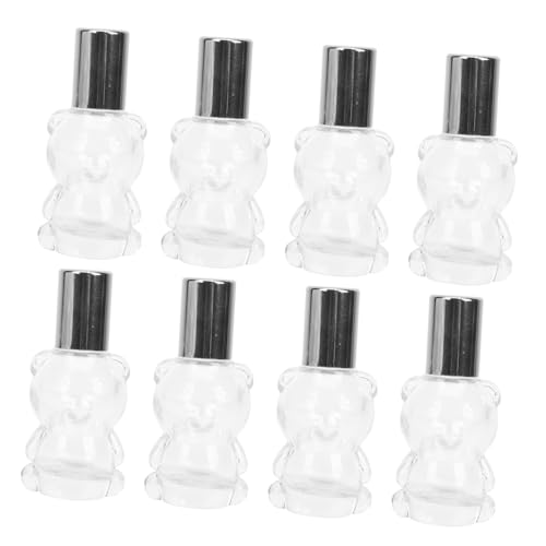 Happyyami 8Piezas Botella De Rodillo De Transparente Para Perfume De Unidades Frascos Recargables Para Esenciales y Compacto y Portátil