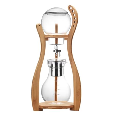 Vituord Cafetera De Goteo Frío, con Tecnología De Goteo Lento, Marco Recto De Madera, Capacidad De 800 Ml - Prepara De 4 a 6 Tazas, Ideal para Bares, Discotecas Y Fiestas