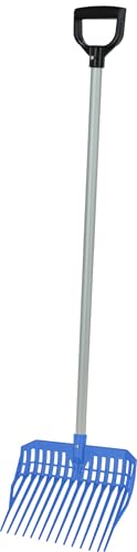 Kerbl Dunggabel EcoFork Mini – Blau (Abmessung 27,2 x 31 cm, Gewicht 0,22 kg, Kunststoffgabel/Aluminiumstiel) 3230577