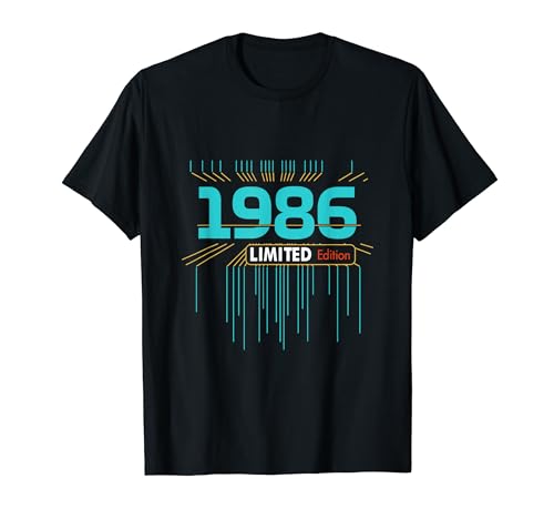 Retro Gaming 1986 Edición Limitada Cumpleaños 1986 Hombres Mujer Camiseta