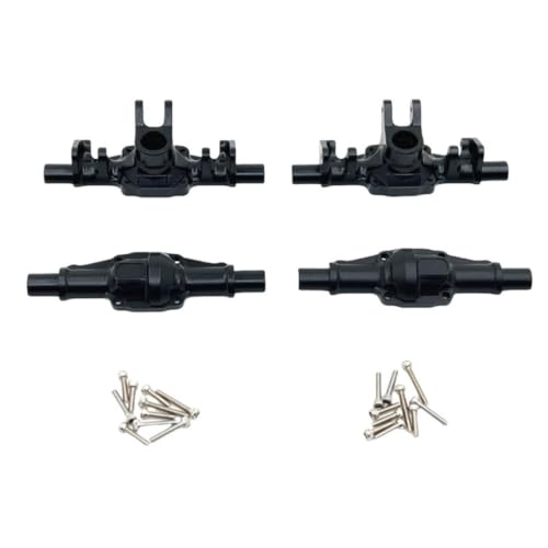 Image of MagiDeal Vehicle Axle Assembly RC Axle Housing Assembly Differential Case Driveshaft Shell Gear Housing Upgrade Aluminum Enclosure suitable for FCX24M 1 24, Black