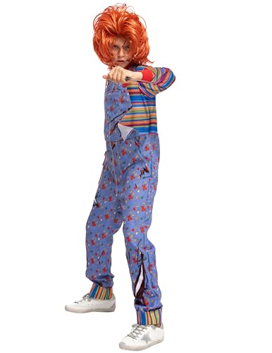 Disfraz infantil de muñeca poseída de película de horror miniatura 4