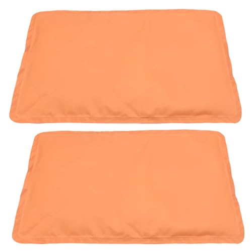 Bolsa de hielo para lesiones, compresa fría de gel reutilizable para cadera, hombro, rodilla, espalda, compresa caliente y fría para hinchazón, moretones, cirugía, terapia de calor y frío (naranja)