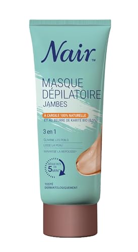 Crème dépilatoire jambes Nair routine beauté d'été formule argile naturelle et karité bio