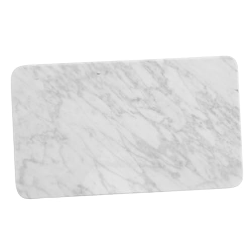 Alipis Natural Marble Tray Elegant Round Vanity Tray for Bathroom Kitchen Dresser Organization Non Slip Feet Versatile Use Marble Decor Accessory