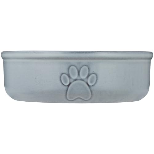 Mason Cash: Reactive Paw Pet Bowl - 7", 32oz - Blue Glaze, Dog Food-Water Dish, Ceramic Stoneware, Microwave-Dishwasher Safe, Meal Feeding-Hydration