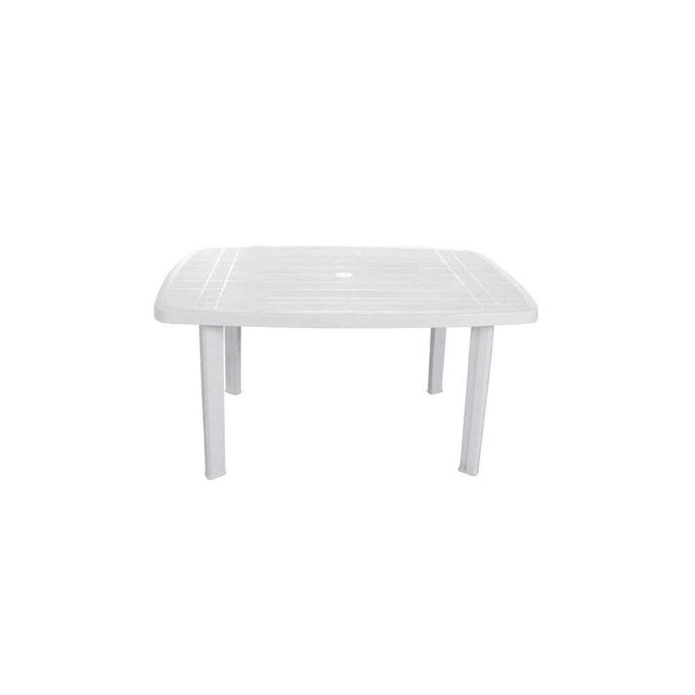 Varios Mesa Oval 140X90 Resina Faro Blanca