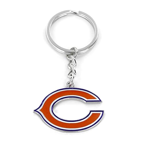 Porte-clés NFL Chicago Bears Aminco médaillon en métal premium aux finitions impeccables