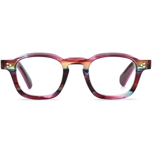 Image of HEPIDEM Acetate Glasses Frame Men Women Square Eyeglasses Optical Spectacles MZEPH
