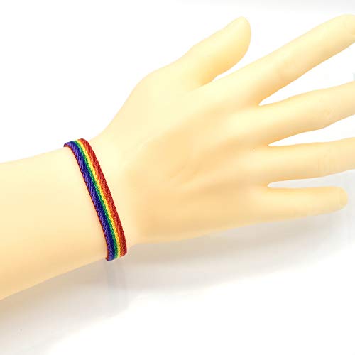 BDM Gay Pride, LGTBI, Lesbian, LGBT, Trans and Rainbow Bracelet. Choose Size3