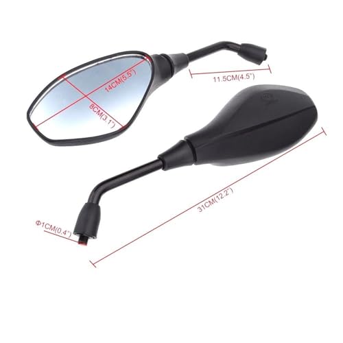 Espejo retrovisor para motocicleta con visión gran angular MSX 125 3