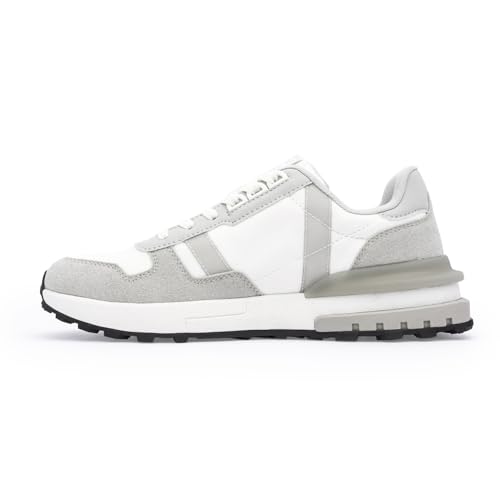 Image of Red Tape Men's Sneakers White Grey Mesh Round Toe Lace-Up