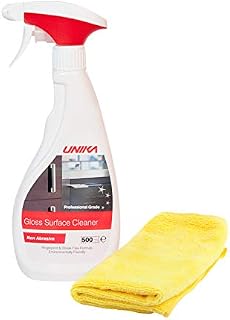 Unika Gloss Surface Cleaner and Microfibre Cloth - Twinpack