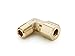 Parker Hannifin 169C-3-2 Forged Brass Male Elbow Compression Fitting, 3/16" Compression Tube x 1/8" Male Thread