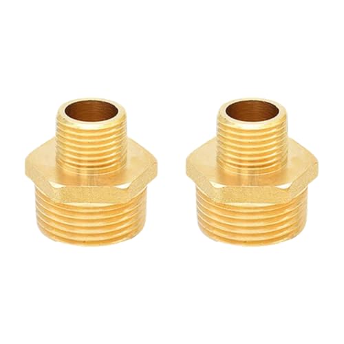Raccords en laiton robustes 1/2 à 1 pouce adaptateur hexagonal mâle durable
