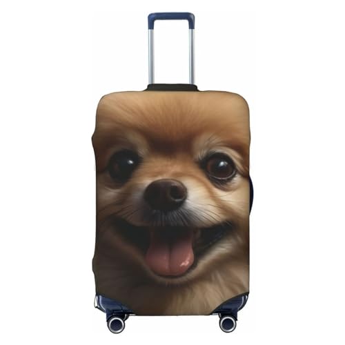 Luggage Cover Elastic Washable Suitcase Cover Dustproof Suitcase Protector Personalized Cute Pomeranian Travel Luggage Baggage Covers For 18-32 Inch