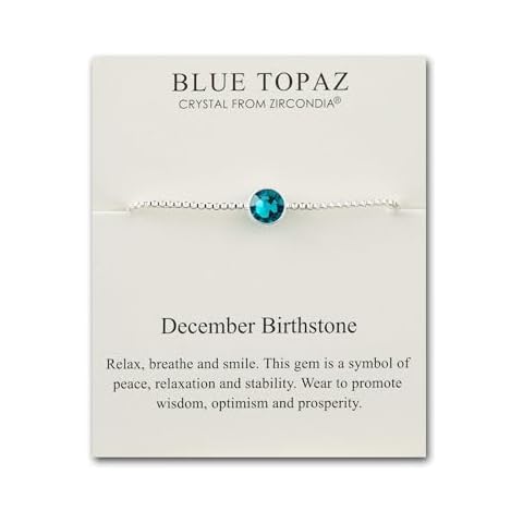 Philip Jones Blue Topaz Birthstone Bracelet Cover