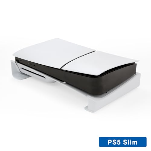 PS5 Slim(CFI-2000A01/B01)対応スタンド『横置きスタンド5S(ホワイト)』 - PS5