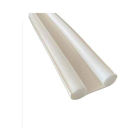 Baoblaze Window and Door Bottom Guard Draught Excluder Noise Reduction, White, 93x10cm Cover