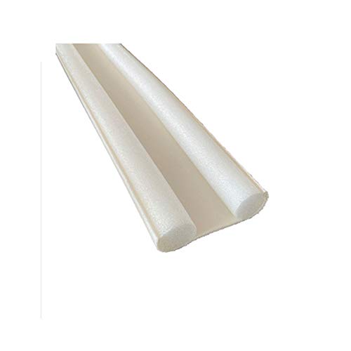Amuzocity Protector de Burlete de Puerta de Espuma de Protector de Tira de Sello Inferior de Puerta Flexible de 93 Cm - Blanco Cover